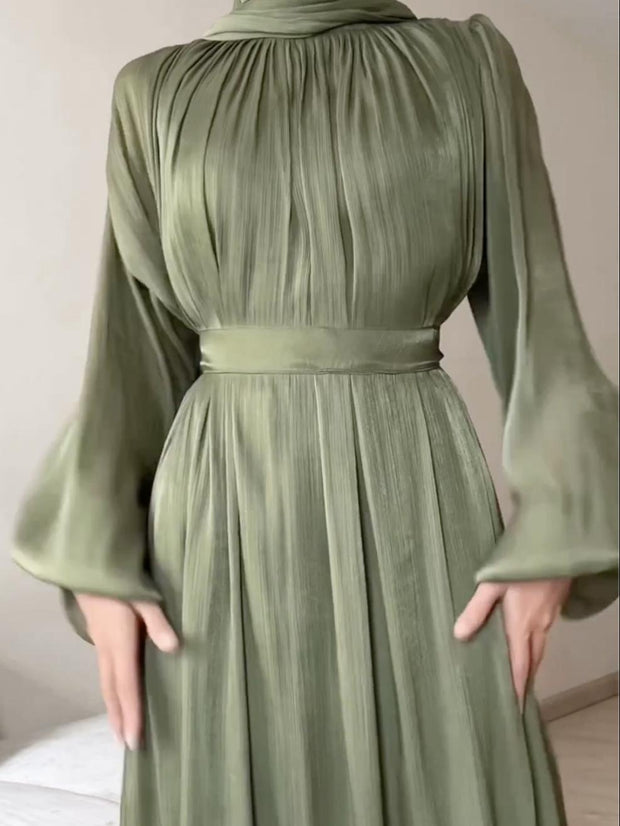 Elegant Comfy Green Dress