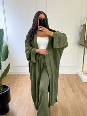 Dark Green Comfy Suit Two Pieces Set