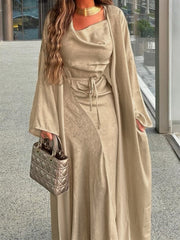 Khaki Comfy Maxi Dress